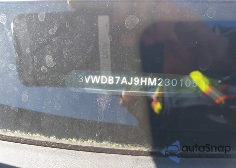 2017 Volkswagen Jetta 1.4T Se z USA, uszkodzony, nr VIN 3VWDB7AJ9HM230105